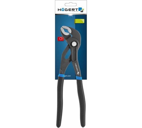 Переставные клещи HOEGERT TECHNIK с кнопочным фиксатором 400 мм HT1P377