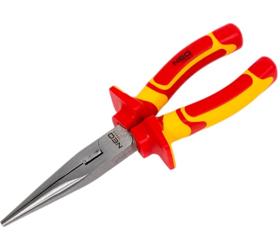 Плоскогубцы NEO Tools удлиненные, прямые, 200 мм, 1000V, CrV, полированные 01-225