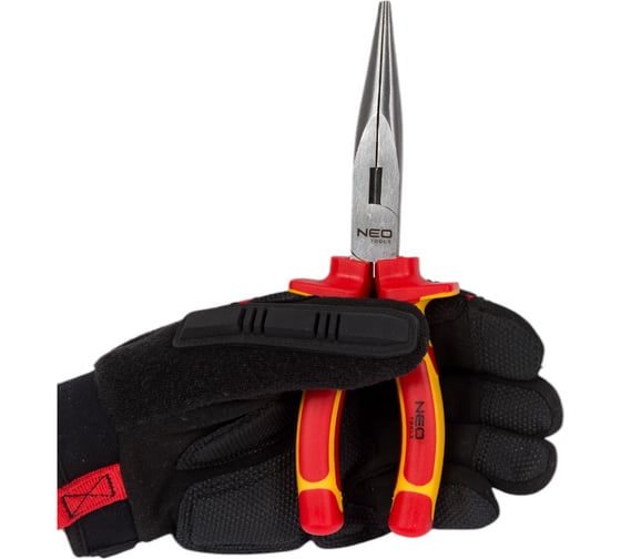 Плоскогубцы NEO Tools удлиненные, прямые, 200 мм, 1000V, CrV, полированные 01-225