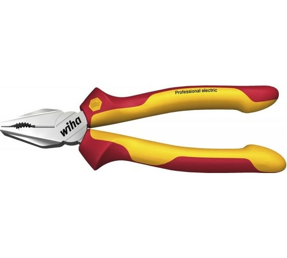 Пассатижи Wiha Professional electric с DynamicJoint и OptiGrip со сверхдлинной режущей кромкой wih27328