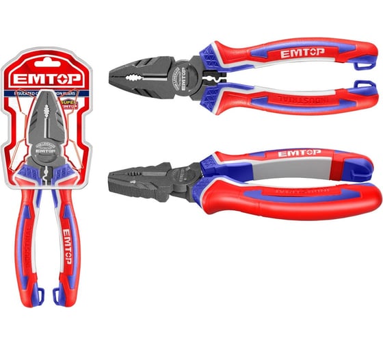 Плоскогубцы комбинированные с увеличенным рычагом emtop EPLRC0721 1