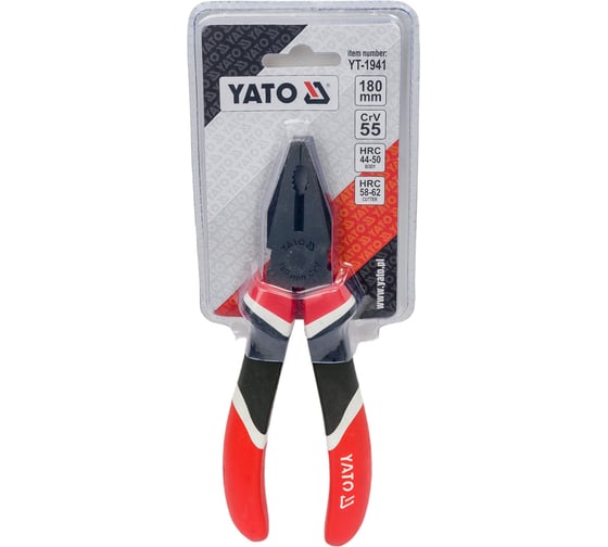 Плоскогубцы универсальные YATO 180мм CRV YT-1941 37141941 092 1