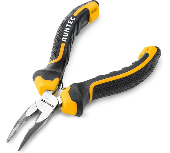 Длинногубцы изогнутые мини RUNTEC 130 мм RT-PLR09130 1
