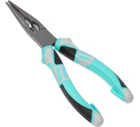 Тонкогубцы BARTEX 160 мм, прямые, трехкомпонент ручка, сталь, Pro Nature Эко, TFLP006 359509