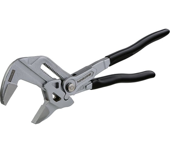 Клещи переставные Hanskonner 250мм, без засечек, CrV, кноп. шарнир, зев 52мм HK1020-09-A250 1