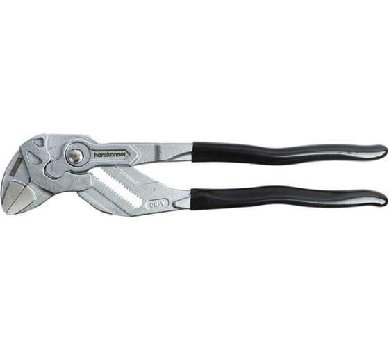 Клещи-переставные Hanskonner 300мм, кнопочный шарнир, без засечек на губках HK1020-09-A300 1