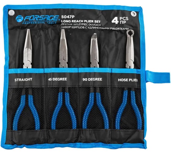 Щипцы с удлиненными рукоятками Forsage 285мм, набор 4 предмета F-5047P(63215) 1