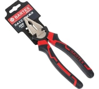 Пассатижи BARTEX Профи 200 мм, прямые, двухкомпонентные, углеродистая сталь, 11023 161730