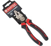 Пассатижи BARTEX Профи 180 мм, прямые, двухкомпонентные, углеродистая сталь, 1022 161729