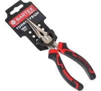 Тонкогубцы BARTEX Профи 180 мм, прямые, углеродистая сталь, 909017.1222 309622