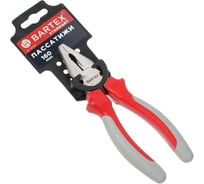 Пассатижи BARTEX Стандарт 160 мм, прямые, двухкомпонентные, углеродистая сталь, 110012 161722