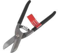 Ножницы по металлу пряморежущие BARTEX, 250 мм, с пружиной, черные ручки, 470213