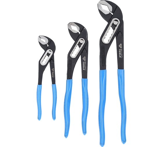 Набор переставных сантехнических клещей Brilliant Tools 7, 10, 12 дюймов 3 шт.  BT064910