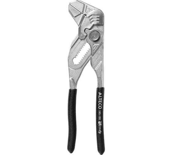 Клещи переставные-гаечный ключ ALTECO pWRENCH 180 мм до 40 мм, пласт. рук. Industrial 0805-1K-180-X 96884 1