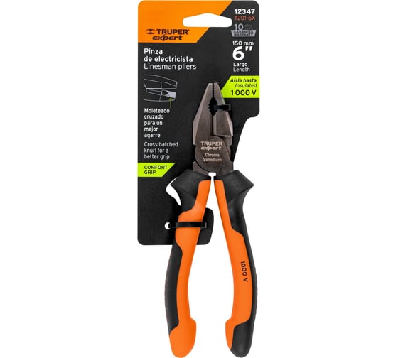 Плоскогубцы Truper Expert 150мм T201-6x 12347