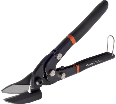 Ножницы по металлу Sturm, кованые губки, скрытый механизм 1074-06-01
