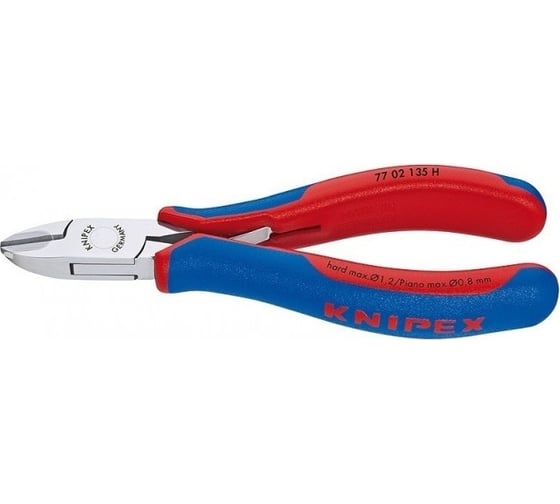 Бокорезы для электроники KNIPEX  из твёрдых сплавов, круглая головка, с фаской KN-7702135H