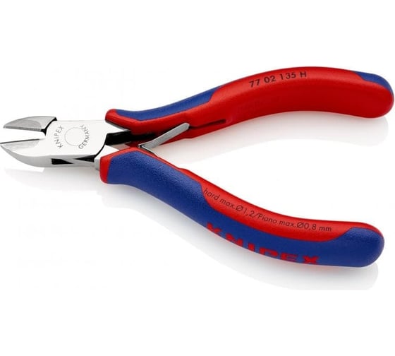 Бокорезы для электроники KNIPEX  из твёрдых сплавов, круглая головка, с фаской KN-7702135H