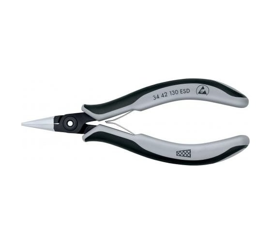 Прецизионные захватные плоскогубцы для электроники KNIPEX ESD L-130 мм KN-3442130ESD