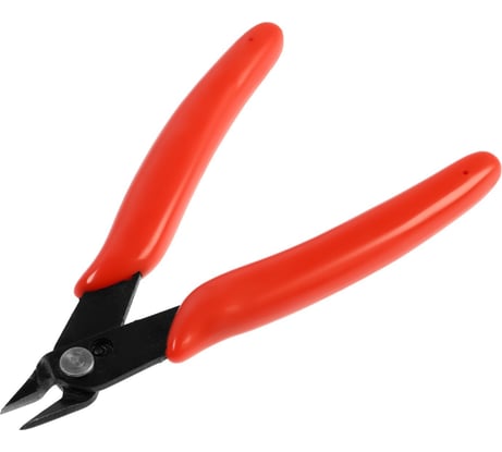 Кусачки для электроники ТУНДРА, ЛОМ мини, боковые, обрезиненные рукоятки, 130 мм 4050916