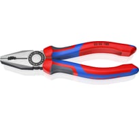 Плоскогубцы комбинированные, Knipex 180 мм, фосфатированные, 3-комп ручки KN-0302180