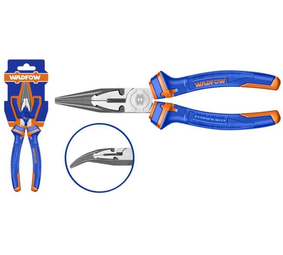 Длинногубцы изогнутые WADFOW 160 мм 6/36 WPL4C06