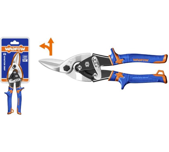 Ножницы по металлу WADFOW левые, 250 мм 5/40 WAS1410