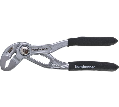 Клещи переставные Hanskonner 125мм,CrV,кнопочный шарнир, раскр. губ. 25мм(>62%), HK1020-06-A125