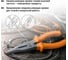 Длинногубцы (тонкогубцы/плоскогубцы) TDM ELECTRIC с пластиковыми рукоятками, углеродистая сталь, 180 мм, серия "Гранит" SQ1009-0202 4