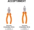 Длинногубцы (тонкогубцы/плоскогубцы) TDM ELECTRIC с пластиковыми рукоятками, углеродистая сталь, 180 мм, серия "Гранит" SQ1009-0202 5