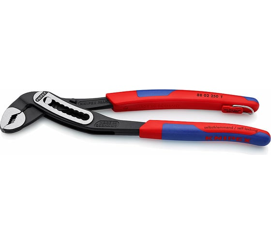 Переставные клещи Knipex L-250 мм со страховочным креплением KN-8802250T