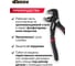 Клещи сантехнические переставные с кнопкой DERZHI 7/180мм, сталь CrV обрезин.ручка 91820-07 5