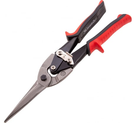 Ножницы по металлу MATRIX, удлиненные, 285 мм, пряморежущие, обрезиненные рукоятки 78341