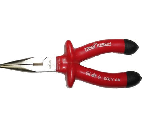 Диэлектрические длинногубцы Промлайн 160мм до1000В обливн.рук.2-х слойн ПЛ0210203160_z022