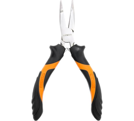 Длинногубцы мини KENDO изогнутые 10904