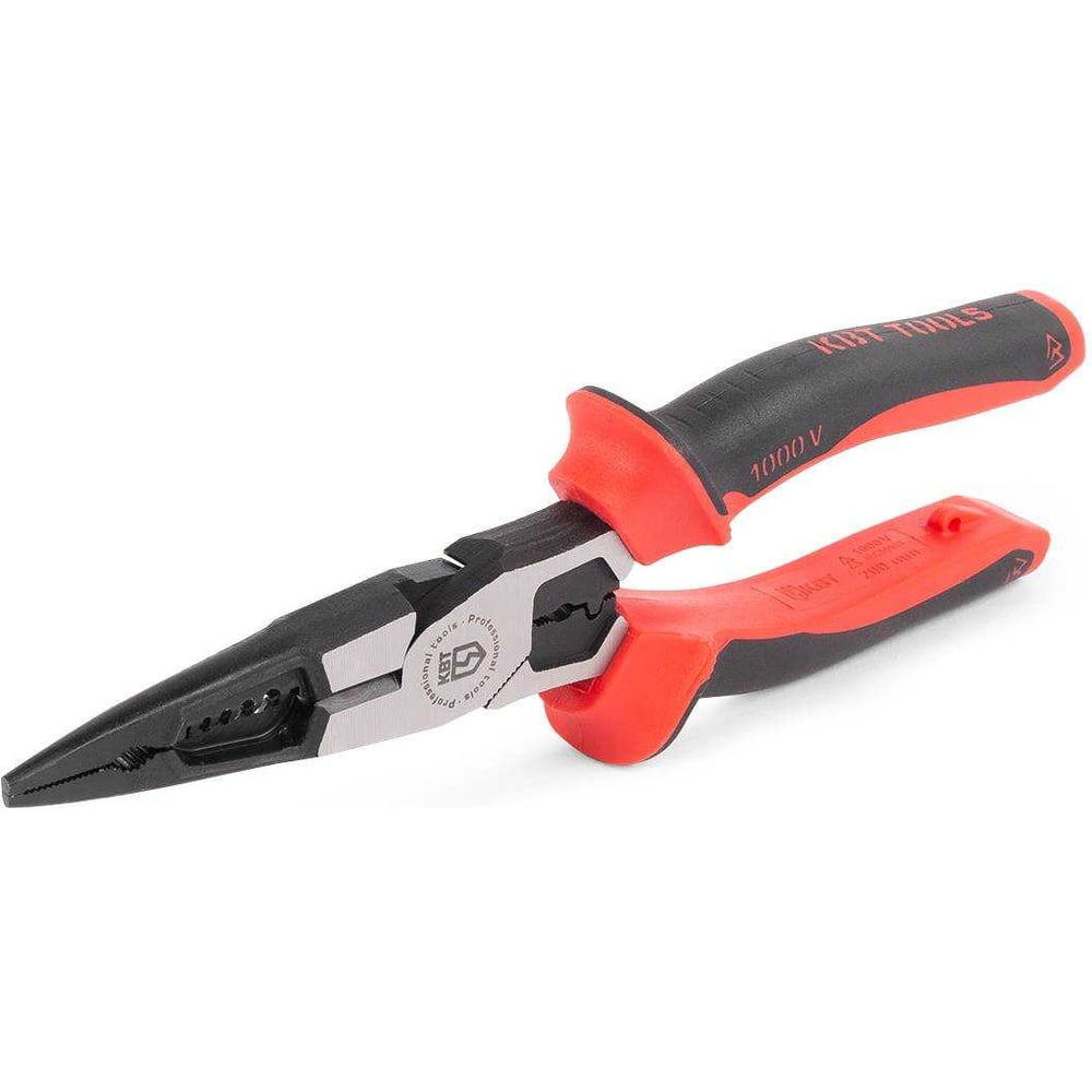 Многофункциональные диэлектрические длинногубцы КВТ Стандарт 200 мм ...