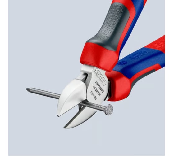 Бокорезы KNIPEX 160 мм, хром, 3-комп ручки KN-7005160