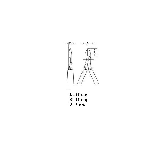 Бокорезы для электроники Knipex KN-7732115ESD