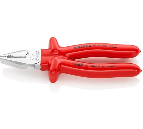 Комбинированные плоскогубцы особой мощности KNIPEX KN-0207200