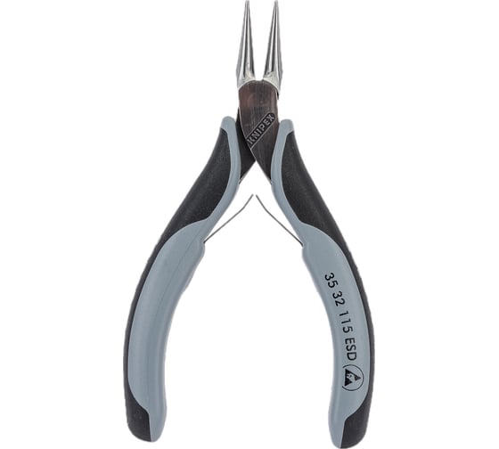 Антистатические захватные круглогубцы для электроники KNIPEX KN-3532115ESD