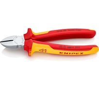 Бокорезы Knipex SB VDE, 180 мм, хром, 2-компонентные диэлектрические ручки KN-7006180SB