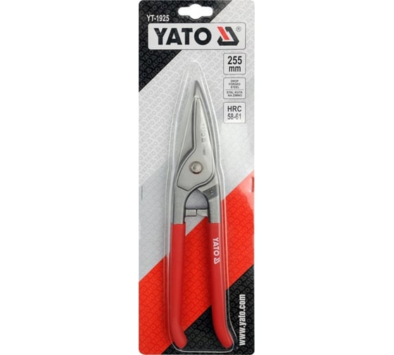 Ножницы по металлу YATO 225 мм, прямые YT-1925