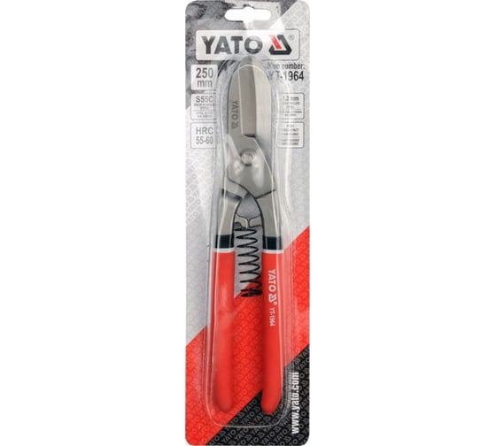 Ножницы по металлу YATO 250 мм, лезвие 60 мм YT-1964