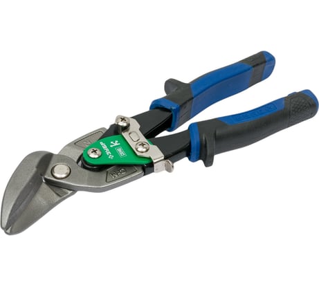 Правые ножницы по металлу ЗУБР Профессионал 250 мм, усиленные, с выносом 23130-OR