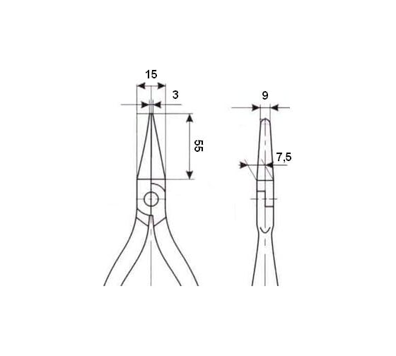 Длинногубцы KNIPEX KN-3303160
