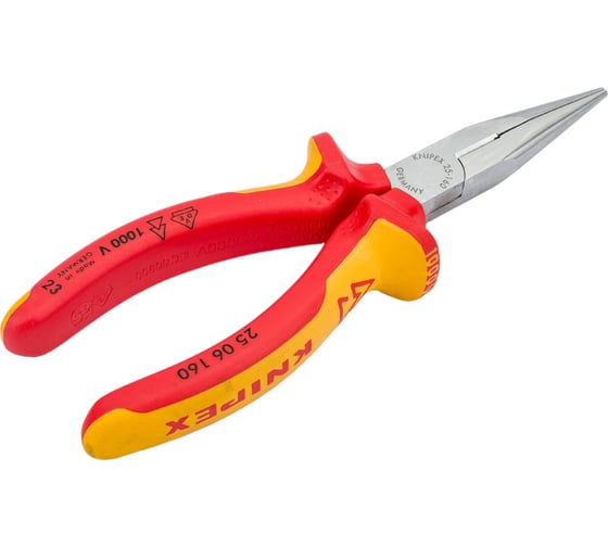 Диэлектрические длинногубцы с резцом KNIPEX KN-2506160SB