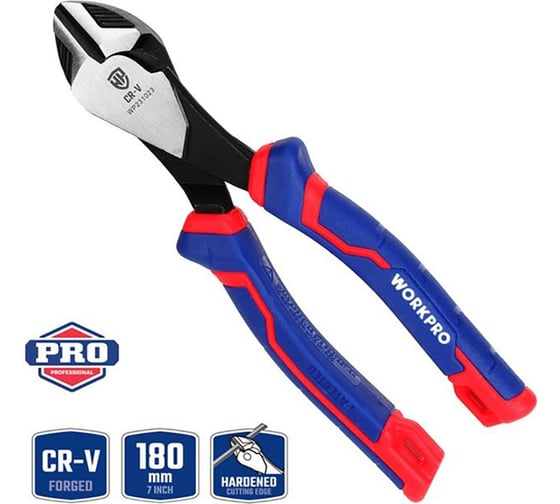 Усиленные бокорезы WORKPRO 180 мм (7 дюймов) CR-V WP231023