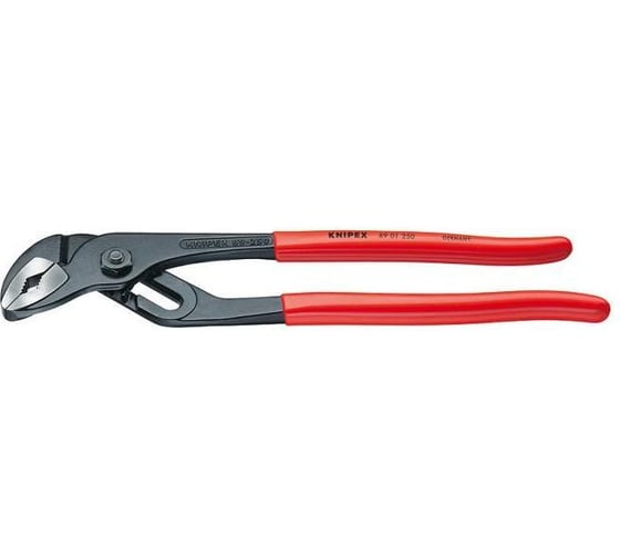 Переставные клещи с гребенчатым шарниром Knipex зев 34 мм, L 250 мм,обливные ручки, SB KN-8901250SB