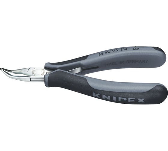 Антистатические захватные плоскогубцы для электроники KNIPEX KN-3542115ESDSB