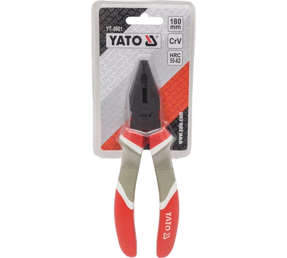 Плоскогубцы универсальные YATO CrV 180MM YT-6601 37146601 092 1